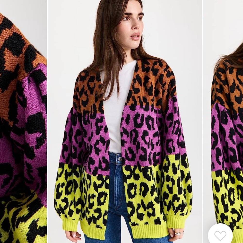 Farm Rio Leopard Cardigan